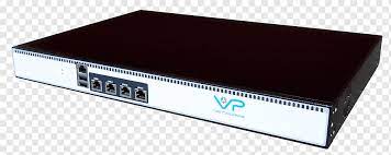 A 1U rack appliance with four RJ-45 ports and a USB port